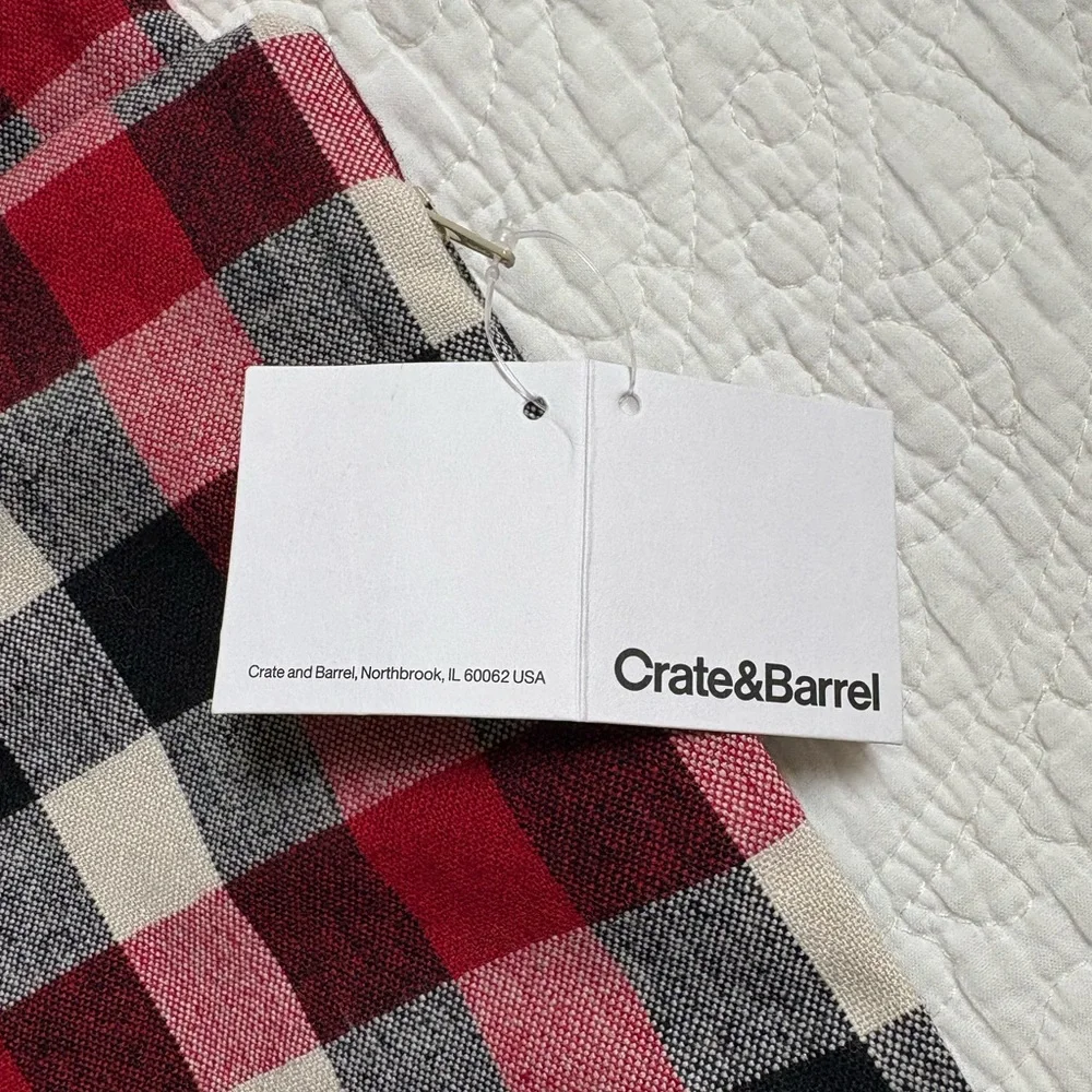 Crate and Barrel bolster pillow cover